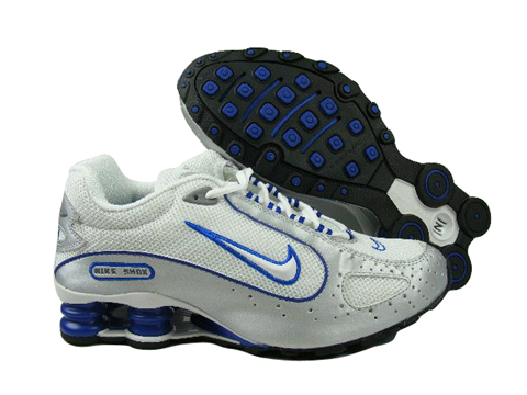 Nike Shox Monster White Silver Blue